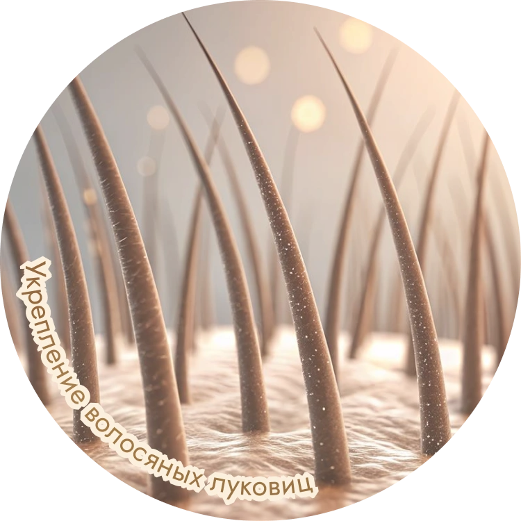 Укрепление волосянных луковиц.