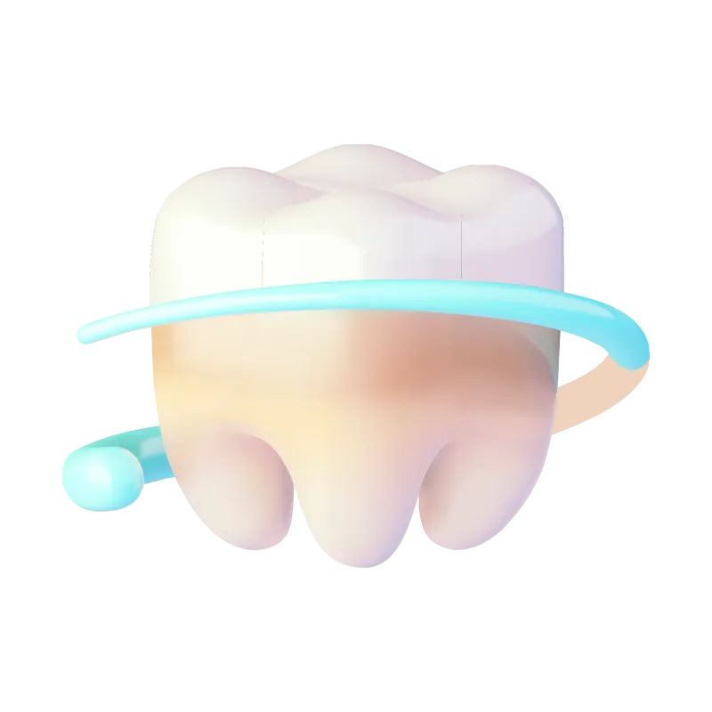 Зуб до и после удаления зубного налёта