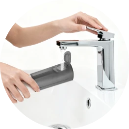 ирригатор под увеличением