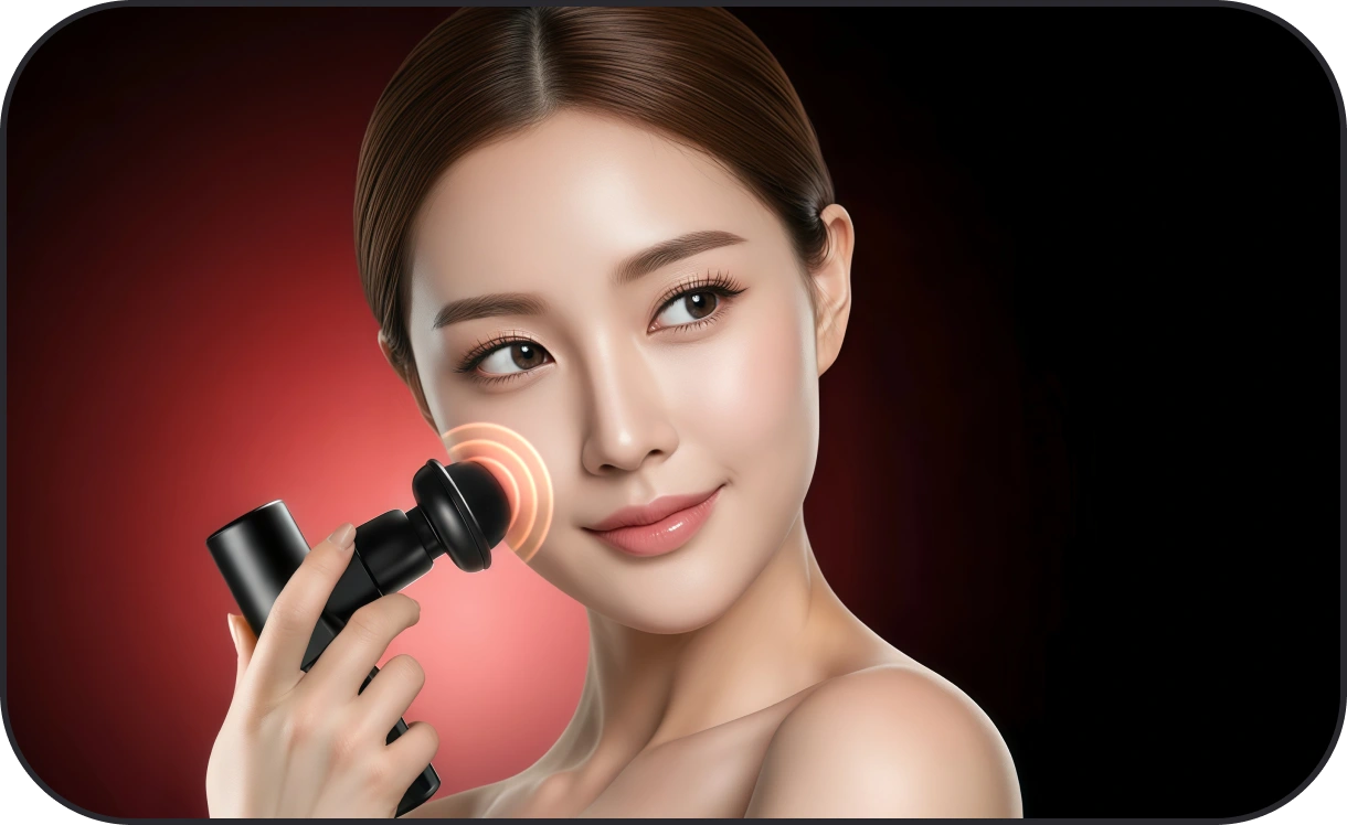 круглая насадка с гелем.