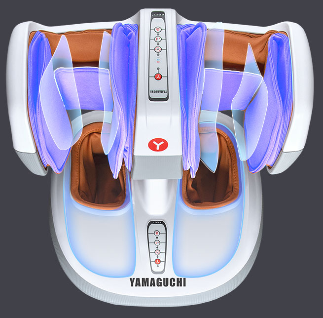 Компрессионное давление в массажере для ног Yamaguchi 2Feet