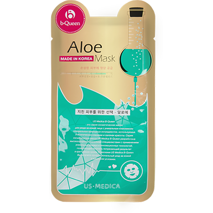 Маска для лица с экстрактом алоэ US MEDICA Aloe Mask