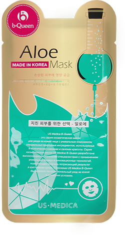 Маска для лица с экстрактом алоэ US MEDICA Aloe Mask