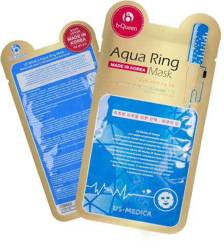 Маска для лица с гиалуроновой кислотой US MEDICA Aqua Ring Mask