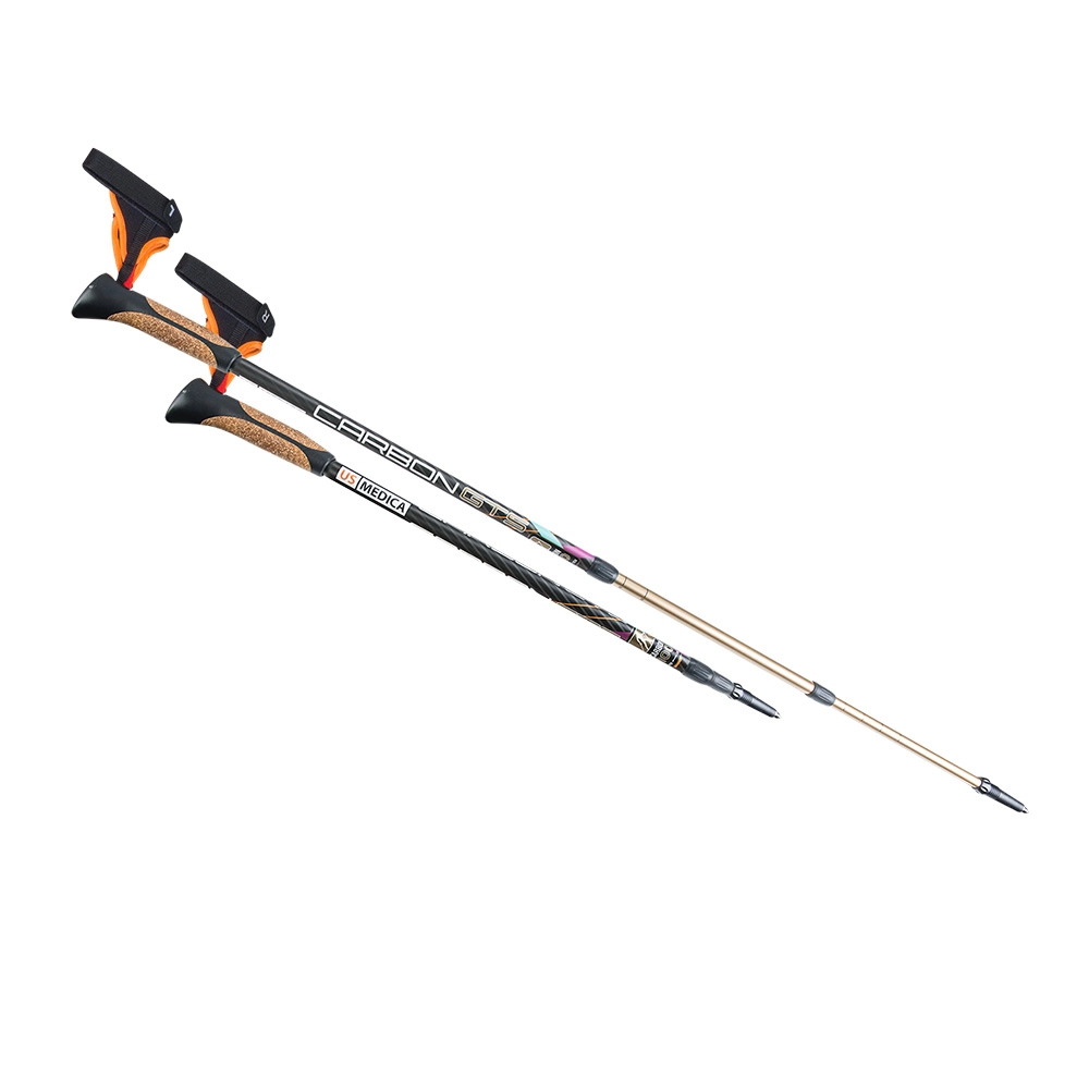 Палки для скандинавской ходьбы US MEDICA Carbon GTS 3-х секционные