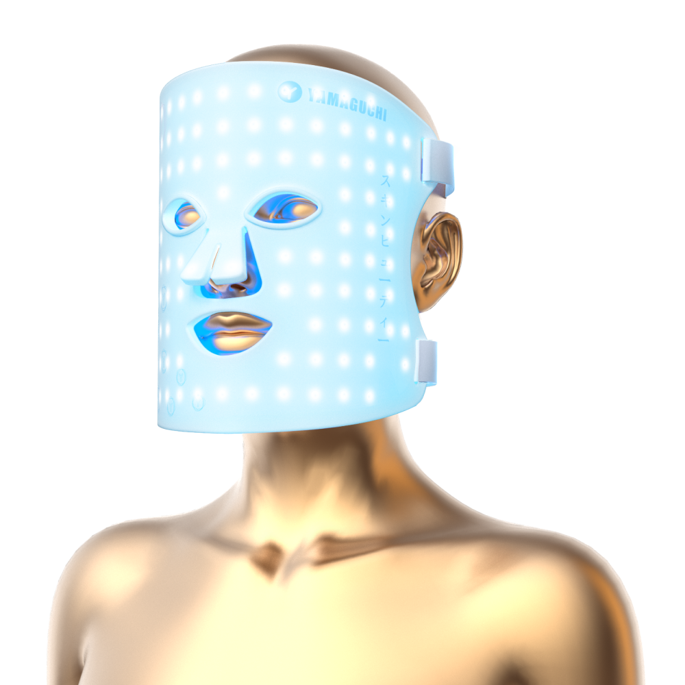 Силиконовая маска для фотоомоложения лица Yamaguchi LED Light Face Mask
