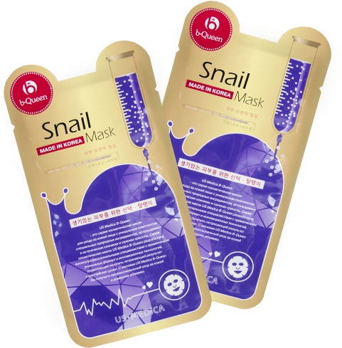 Маска для лица с экстрактом улитки US MEDICA Snail Mask