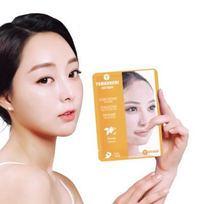 Маска для лица с экстрактом лимона Yamaguchi Lemon Mask
