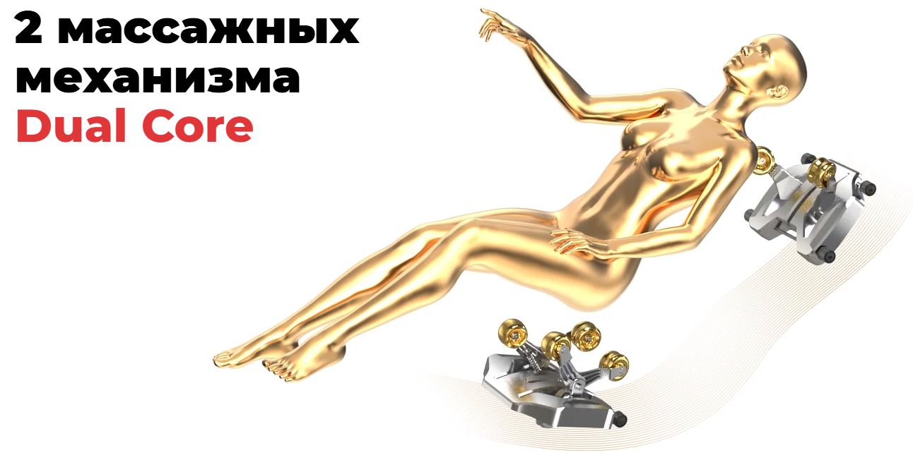 2 массажных механизма Dual Core
